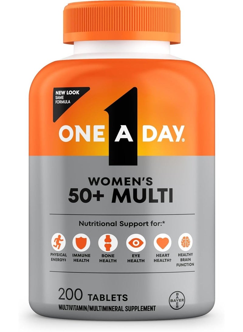 ONE A DAY Women’s 50+ Complete Multivitamin 200 Tablets Packaging may vary - Image 1